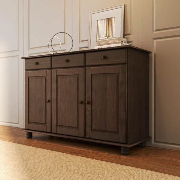 Buffet Santa Fe 3 Puertas 3 Cajones Caoba